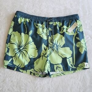 🌴 No Boundaries Men’s Tropical Swim Shorts – Size XL (40–42), NWT, 6” Inseam
